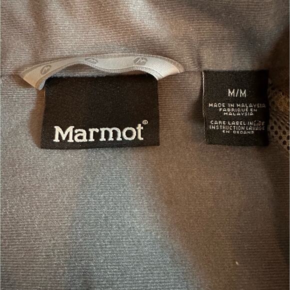 Marmot Windbreaker Rain Jacket Outdoor Lightweight Full Zip Mens Medium - Picture 6 of 14